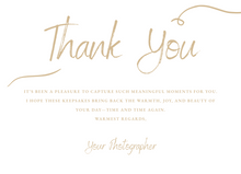 Thank You Card - Beige