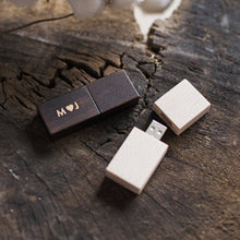 Wooden USB Drives - individually personalized - 10pcs