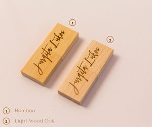 Wooden USB Drives - individually personalized - 10pcs